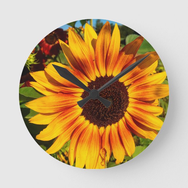 Sunflower Round Clock (Front)