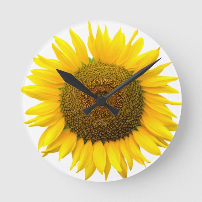 Sunflower Round Clock (Front)