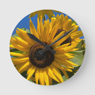 Sunflower Round Clock