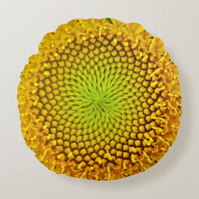 sunflower round cushion (Front)