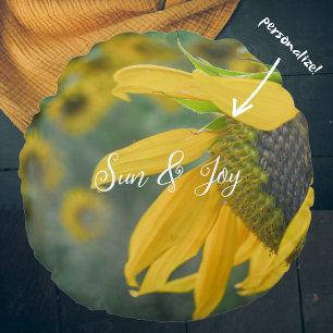 Sunflower Round Cushion