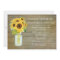 Sunflower Rustic Country Mason Jar Flowers Bridal