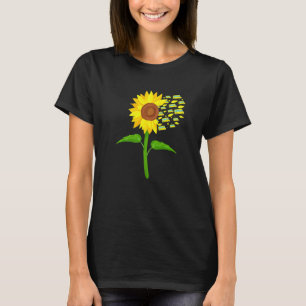 Sunflower School Bus Bus Driver Driving Life T-Shirt