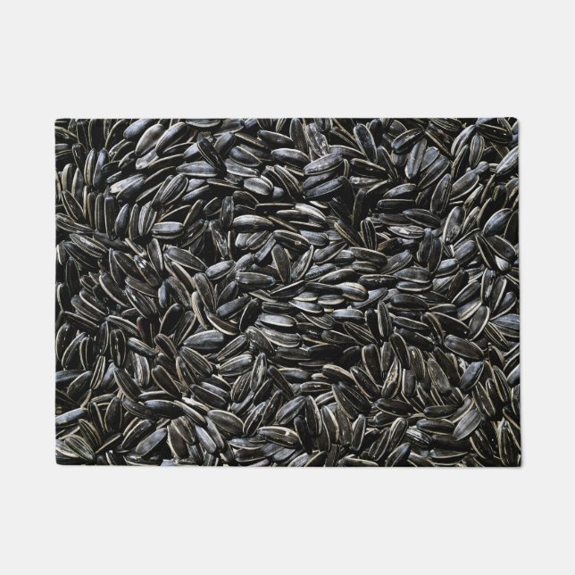 Sunflower Seeds Cool Cute Fun Doormat (Front)
