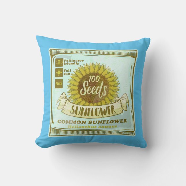 Sunflower seeds cushion (Front)