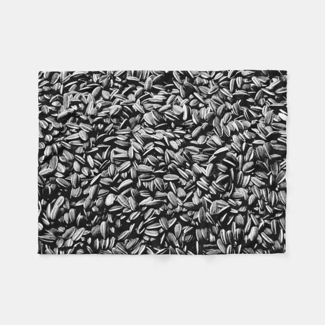 Sunflower Seeds Fleece Blanket (Front (Horizontal))