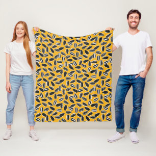 Sunflower Seeds Fleece Blanket