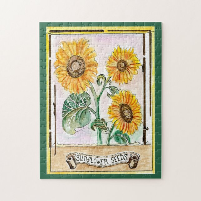 Sunflower Seeds Jigsaw Puzzle (Vertical)