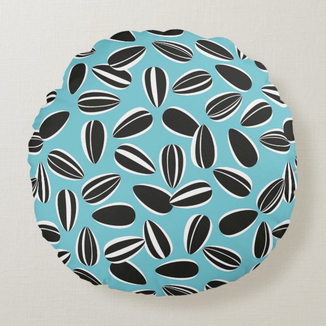 Sunflower Seeds Round Cushion (Front)