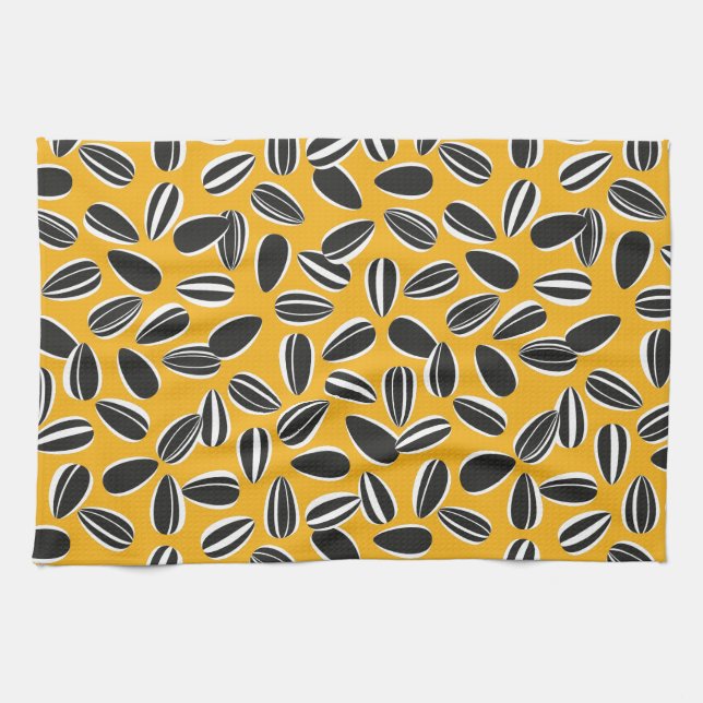 Sunflower Seeds Tea Towel (Horizontal)