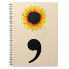Sunflower Semicolon Notebook