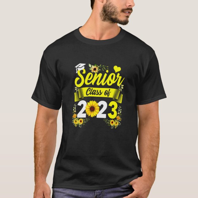 Sunflower Senior Class Of 2023 Graduation School G T-Shirt (Front)