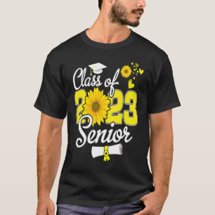 Sunflower Senior Mum 23 Graduation Senior 23 Class T-Shirt