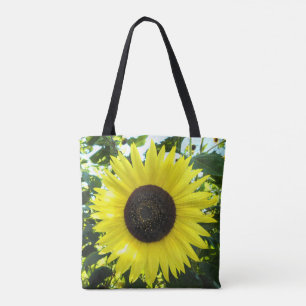 Sunflower Sensation Printed Tote Bag