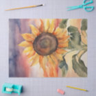 Sunflower Serenade in Watercolor Decoupage