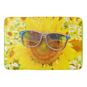 Sunflower Shades Chic Bath Mat