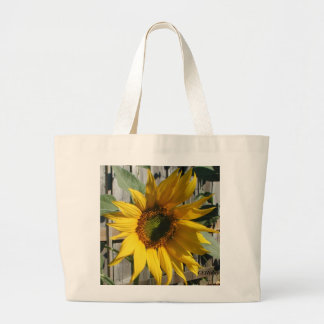 Sunflower Shadow, CEHiday Large Tote Bag