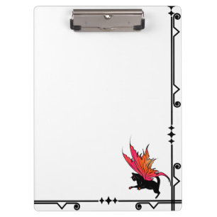Sunflower Shadow Fairy and Cosmic Cat Clipboard