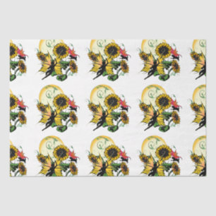 Sunflower Shadow Fairy and Cosmic Cat Tissue Paper