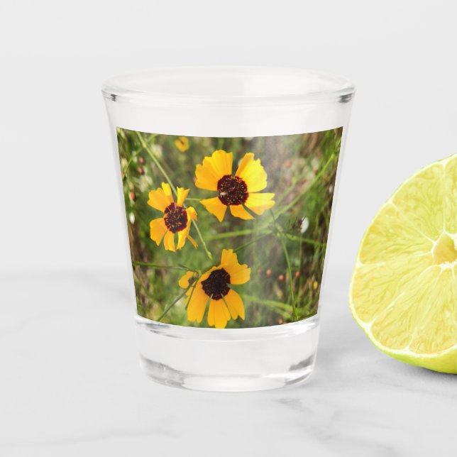 Sunflower  shot glass (Front)