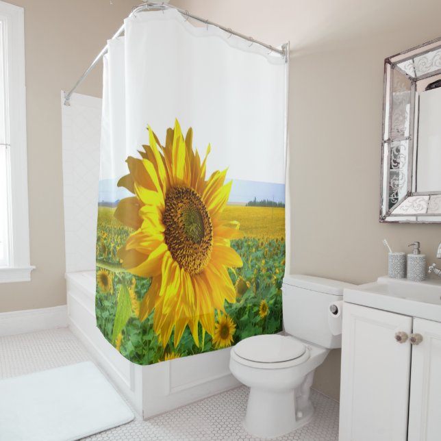 Sunflower Shower Curtain (In Situ)