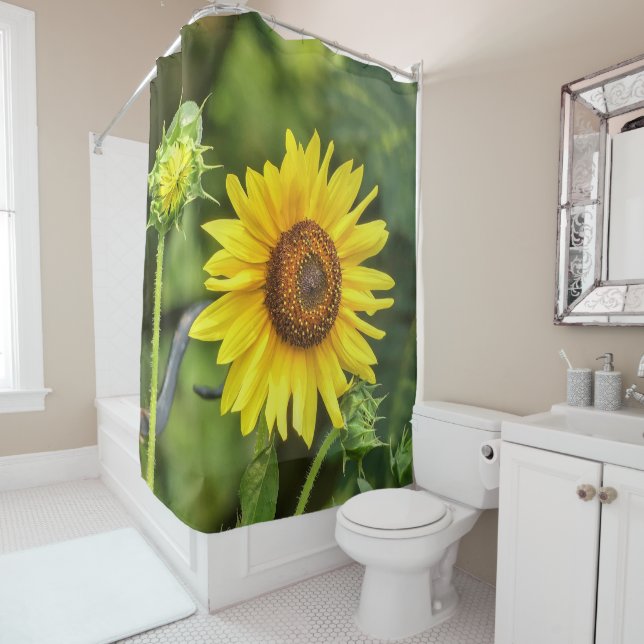 Sunflower Shower Curtain (In Situ)