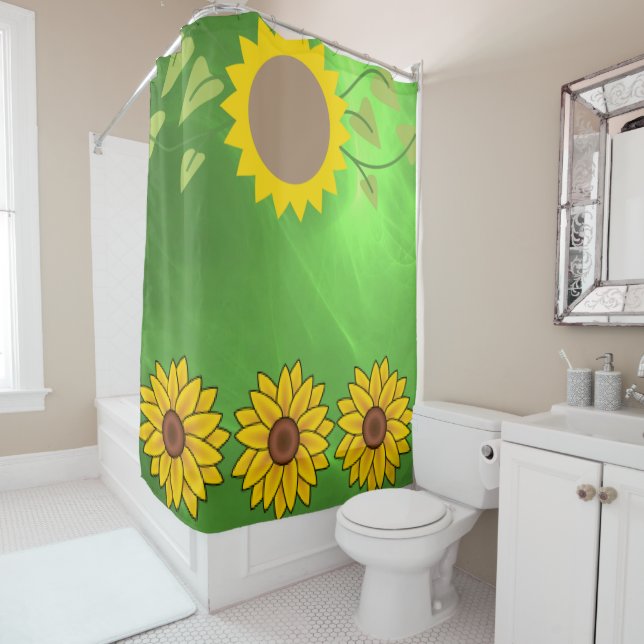 Sunflower Shower Curtain (In Situ)