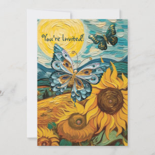 Sunflower Shower Party Theme Invitation