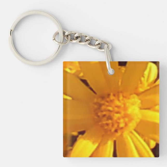 Sunflower Single Sided Key Ring (Front)