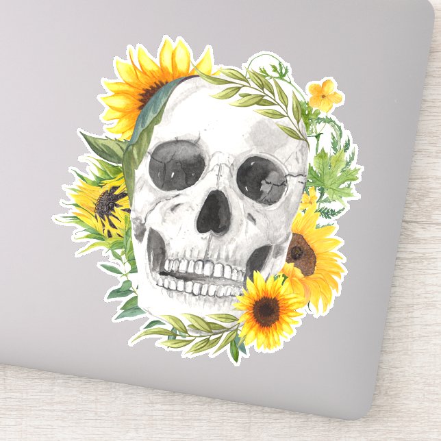 Sunflower Skull Gothic (Detail)