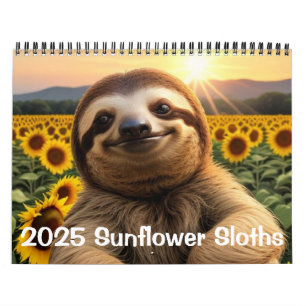 Sunflower Sloths Calendar