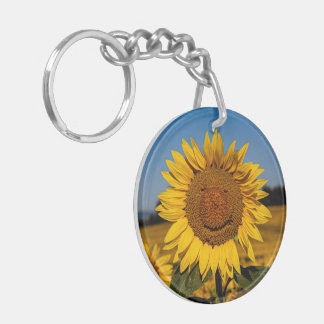 Sunflower Smile Key Ring