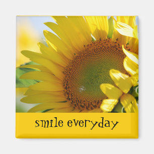 Sunflower Smile Magnet