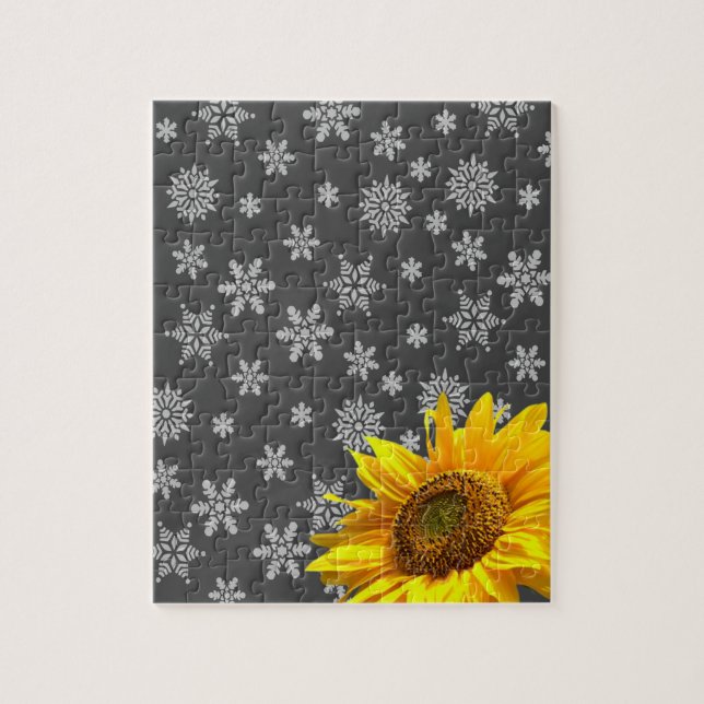 Sunflower Snowflake Puzzles (Vertical)