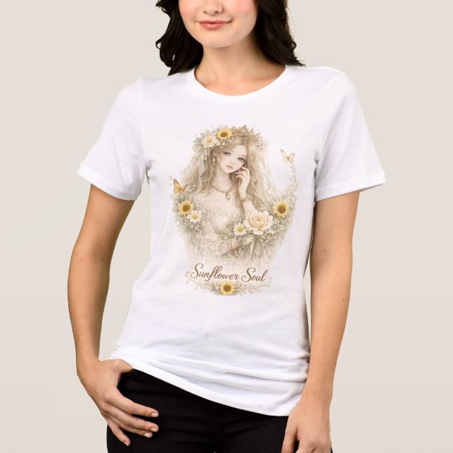 Sunflower Soul Tri-Blend Shirt (Front)