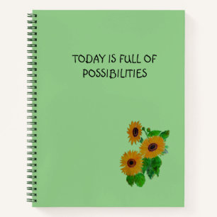 SUNFLOWER SPIRAL BOOK