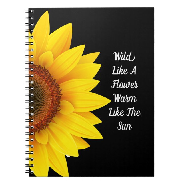 Sunflower Spiral Notebook (Front)