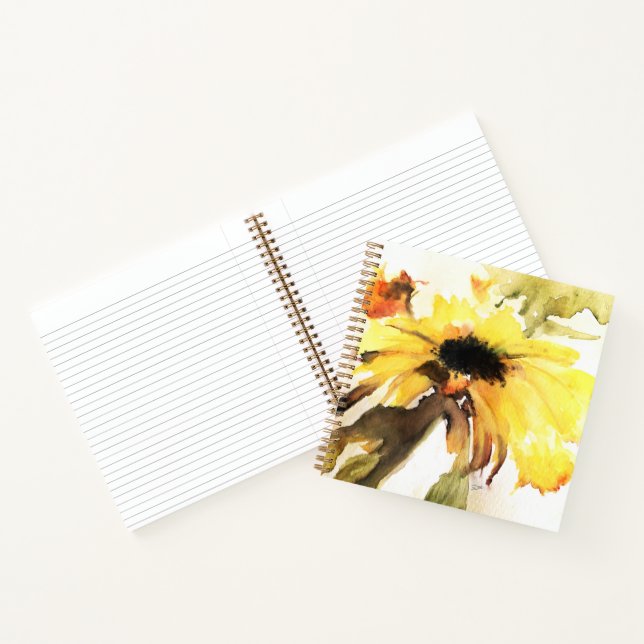 Sunflower Spiral Notebook  (Inside)