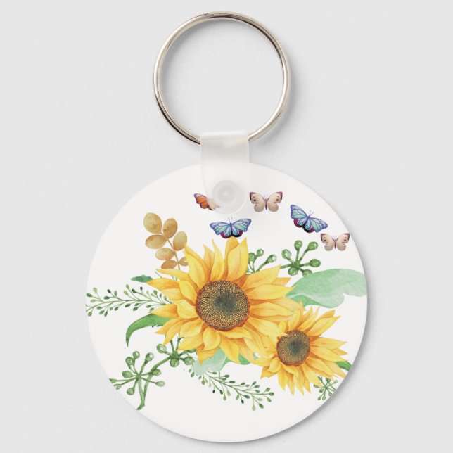 sunflower spring key ring (Front)