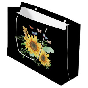 sunflower spring large gift bag