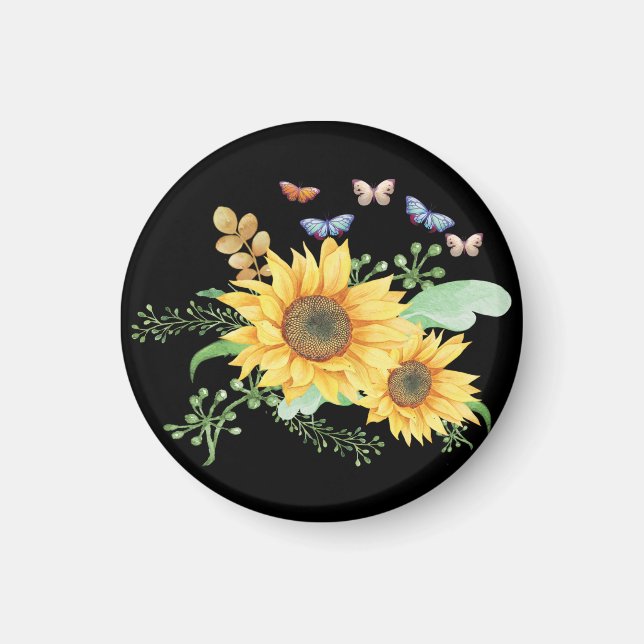 sunflower spring magnet (Front)