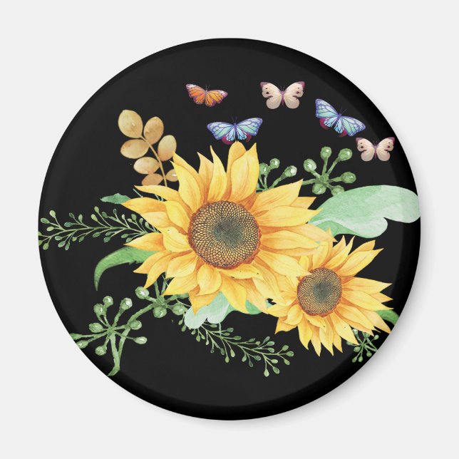 sunflower spring magnet (Front)