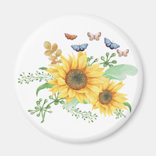 sunflower spring magnet