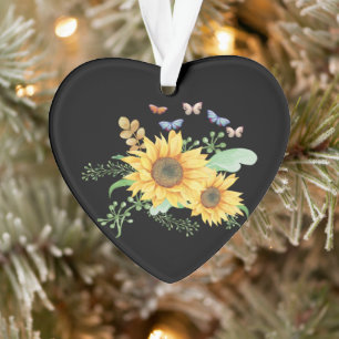sunflower spring ornament