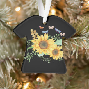 sunflower spring ornament