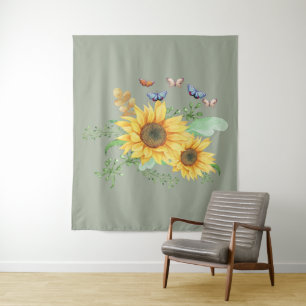 sunflower spring tapestry