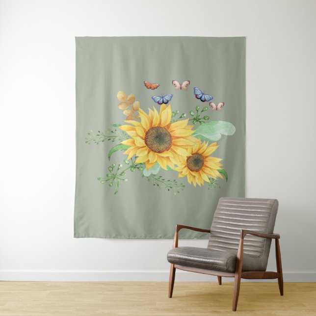 sunflower spring tapestry (In Situ)