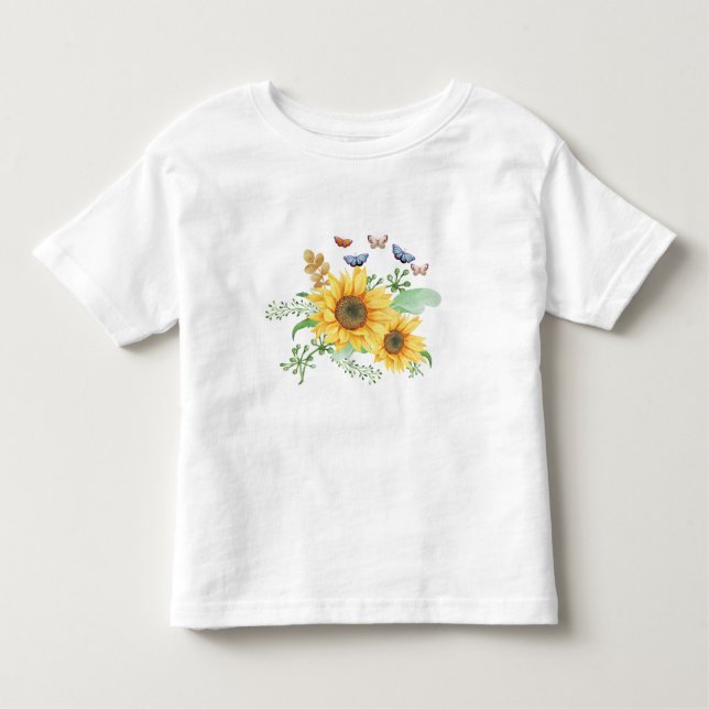 sunflower spring toddler t-shirt (Front)