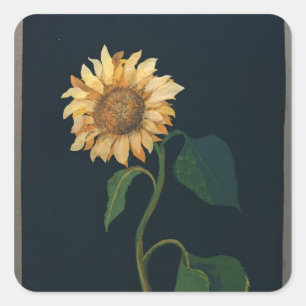 Sunflower Square Sticker