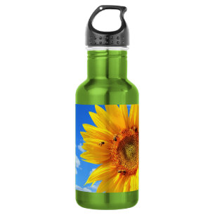 Sunflower Stainless Steel Water Bottle